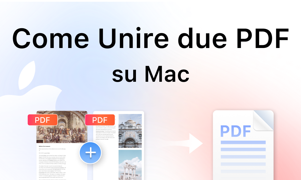 Come unire due PDF su Mac