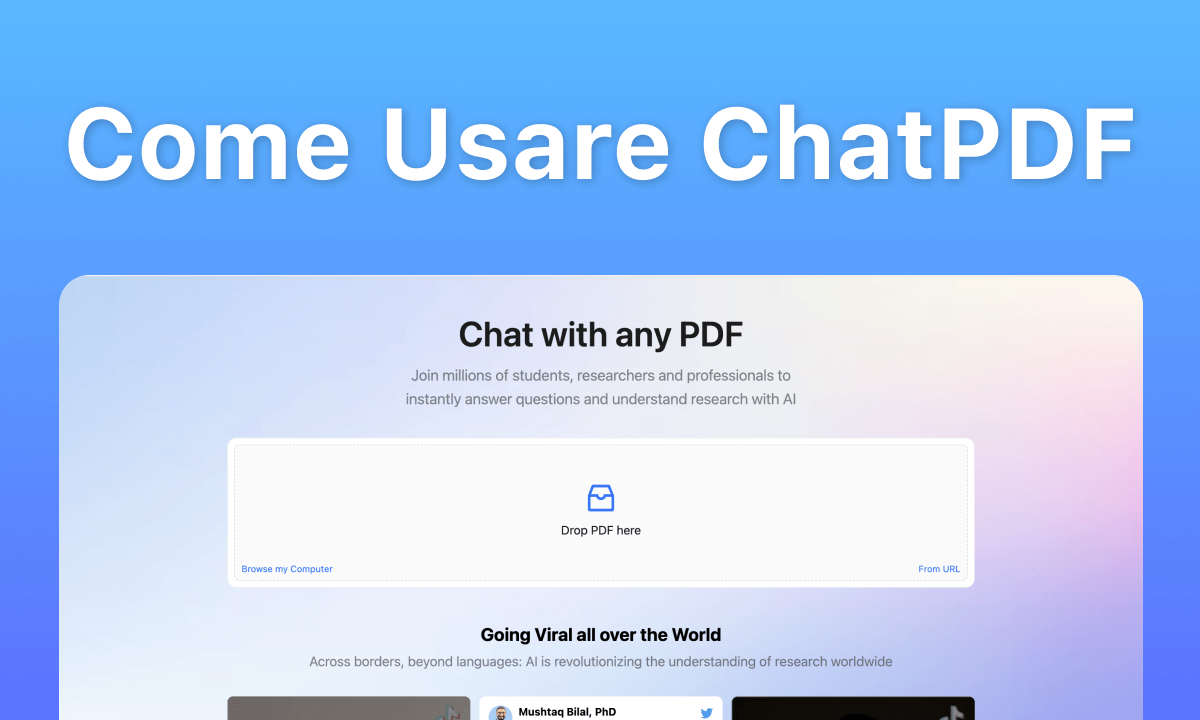Come utilizzare ChatPDF.com