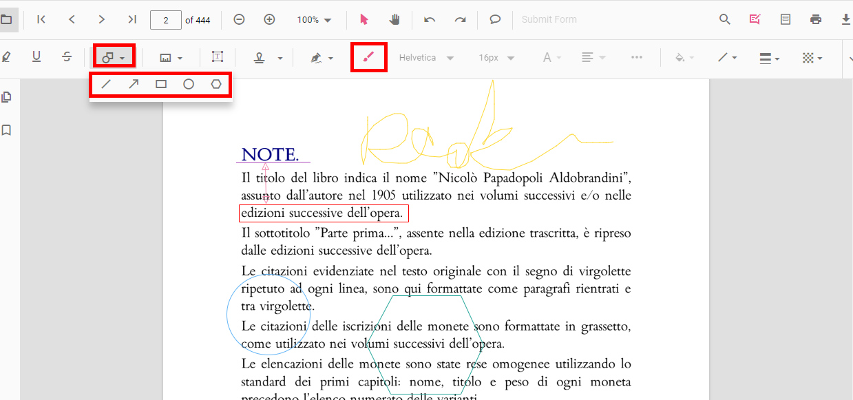 Disegna su PDF con PDFgear