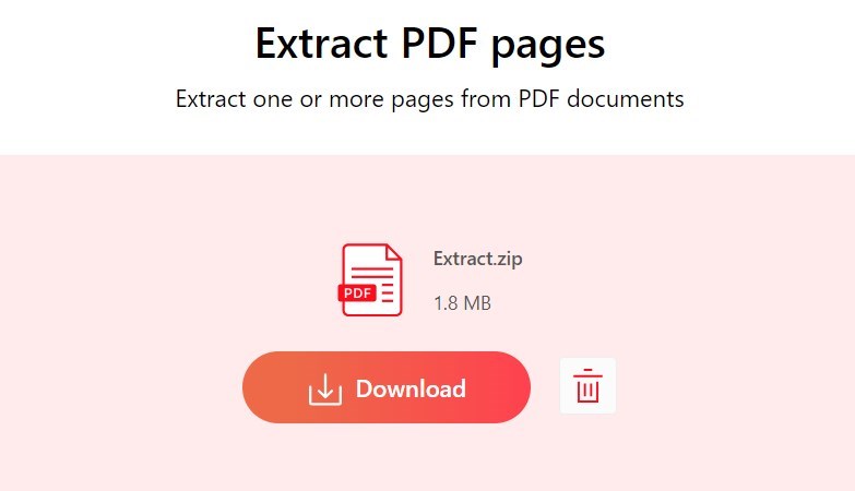 Scarica i file PDF estratti
