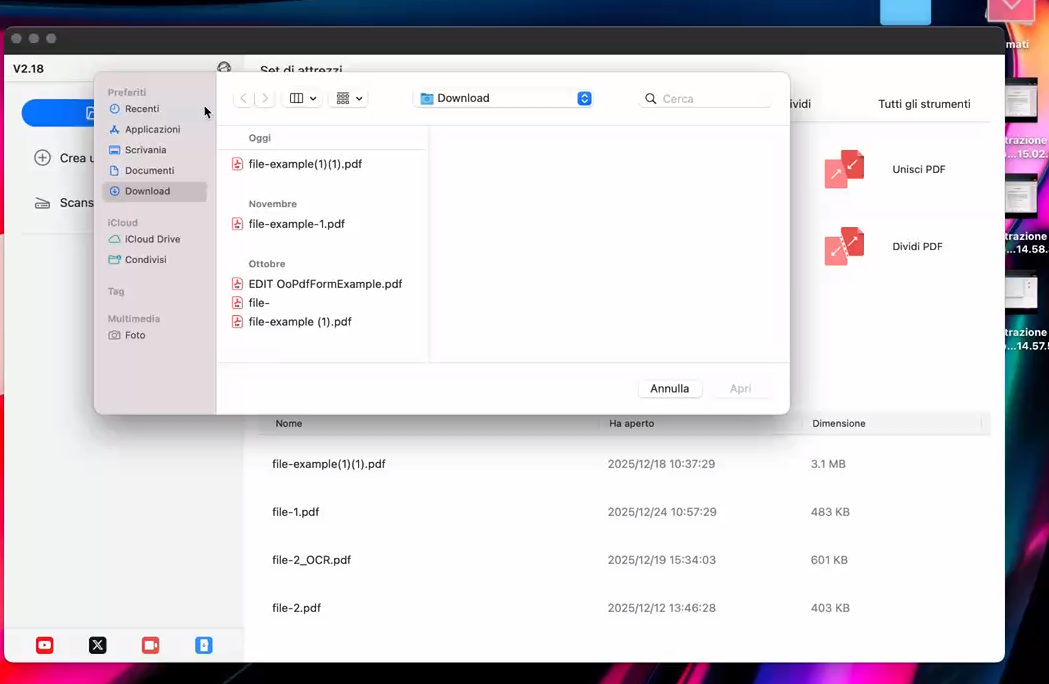 Disegnare su PDF su Mac