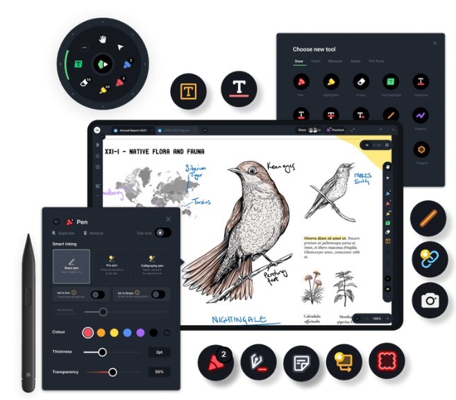 Editor PDF Drawboard per Studenti