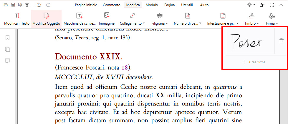 Firma Digitale Archiviata