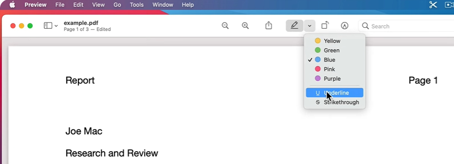 Evidenzia PDF su Mac Usando Anteprima