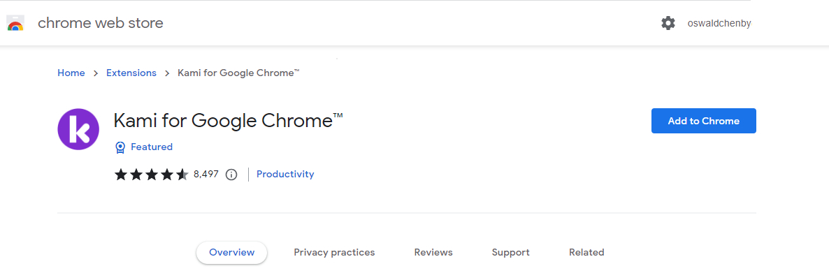 Ottieni Kami per Chrome