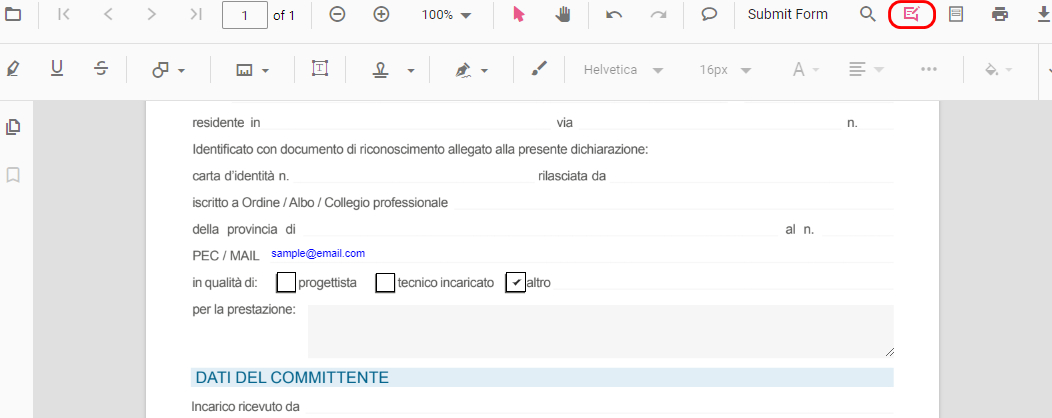 Inserire i Campi del Modulo