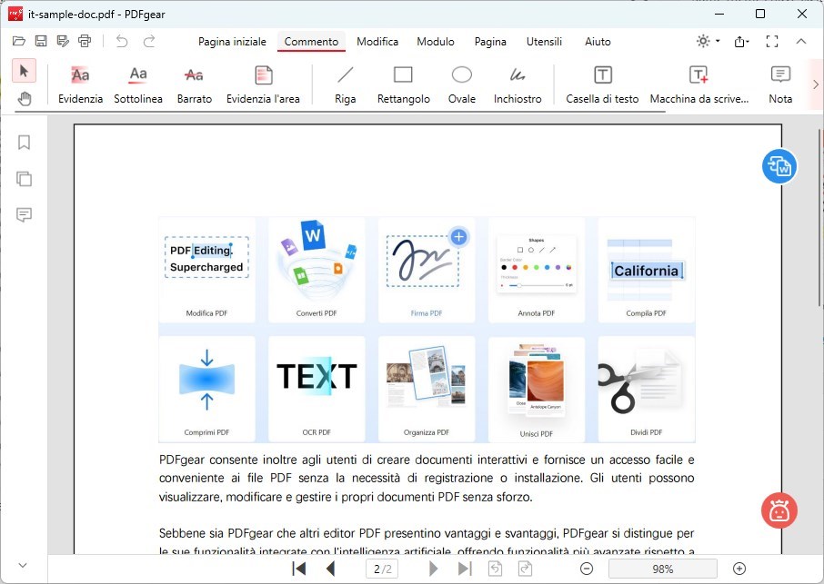 PDFgear Annotatore PDF