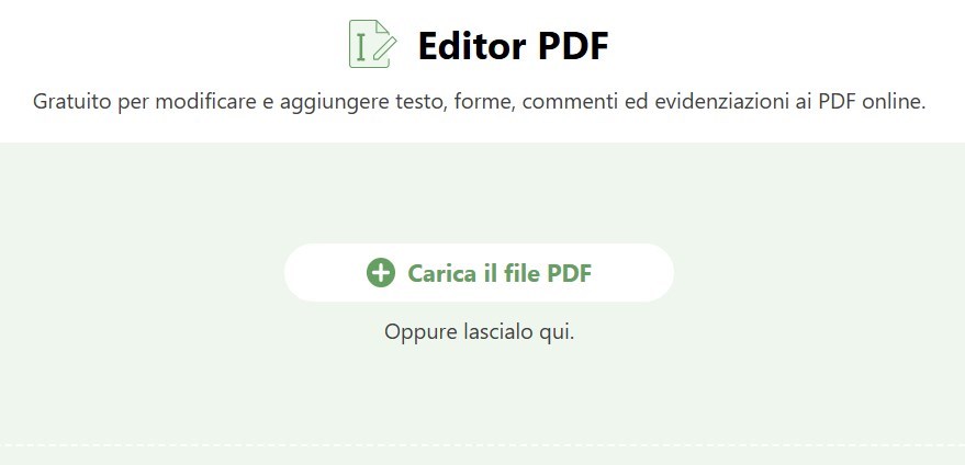 Apri il PDF nell'Editor Online