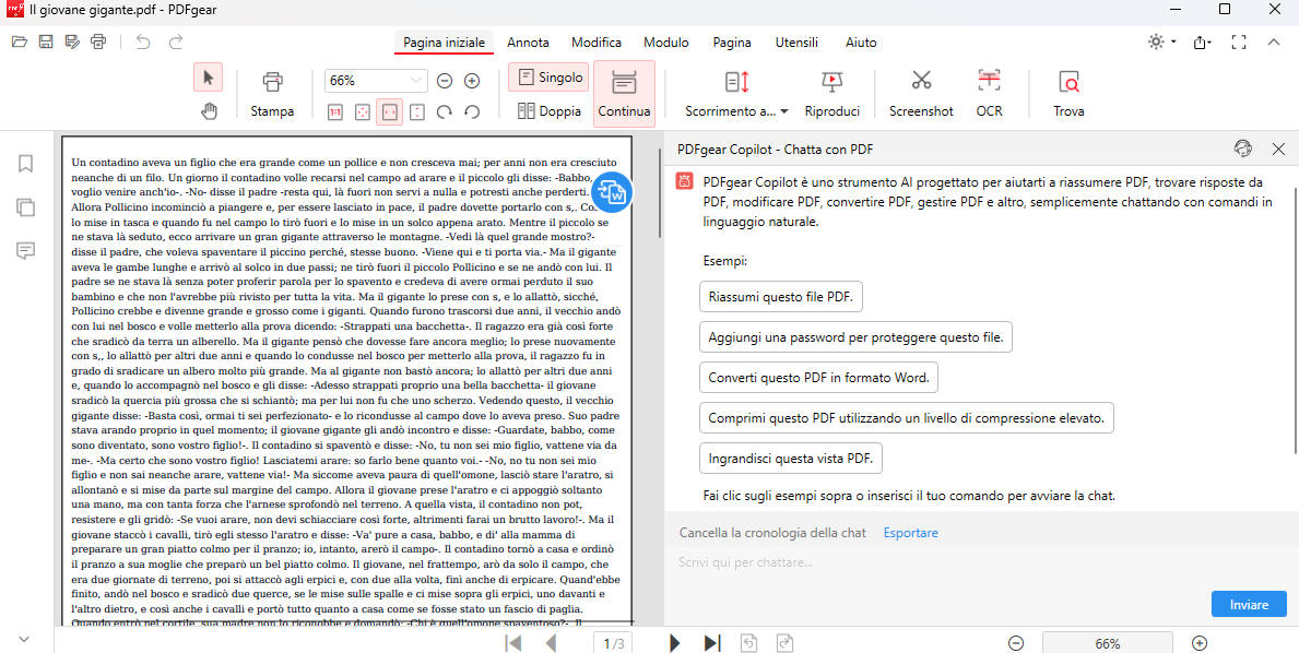 Strumenti AI gratuiti di PDFgear per chattare con qualsiasi PDF