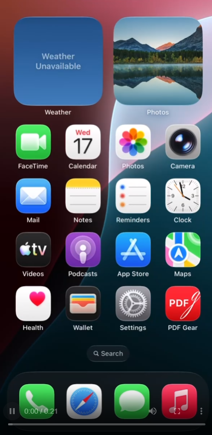 Immagine in PDF nell’app PDFgear