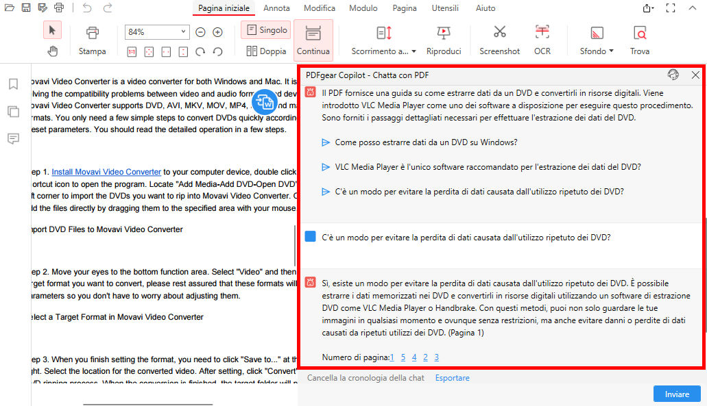 Riassumi PDF con il Chatbot di PDFgear