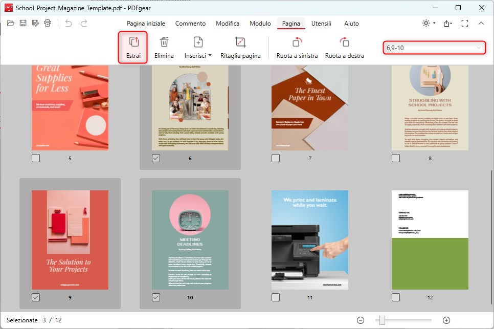 Salva Pagine Specifiche di un PDF
