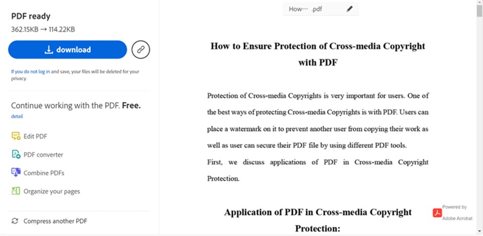 Salva o Condividi il Tuo PDF