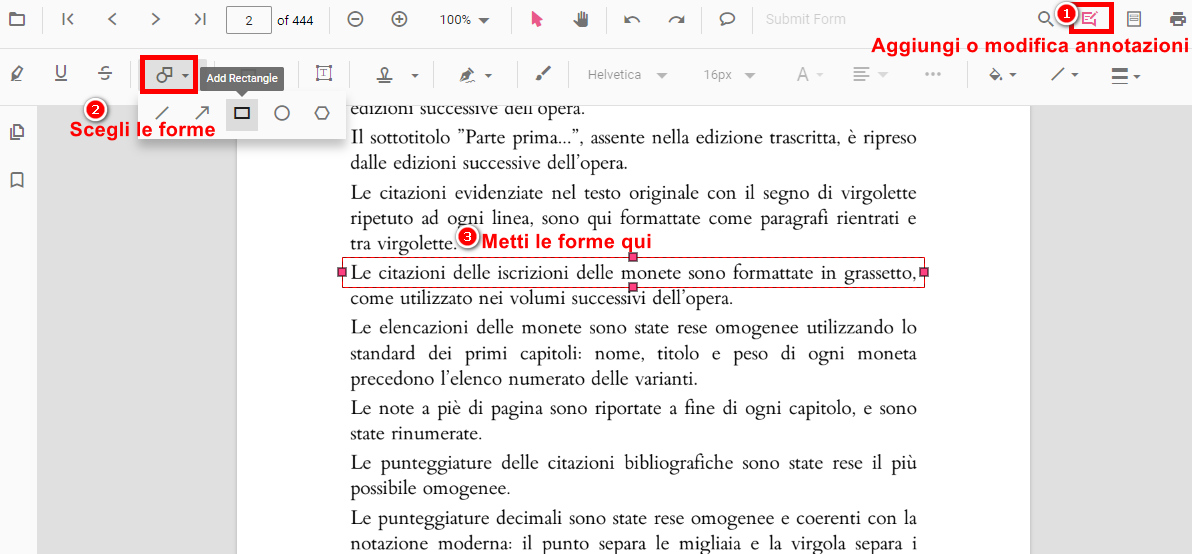 Selezionando il Testo da Cancellare