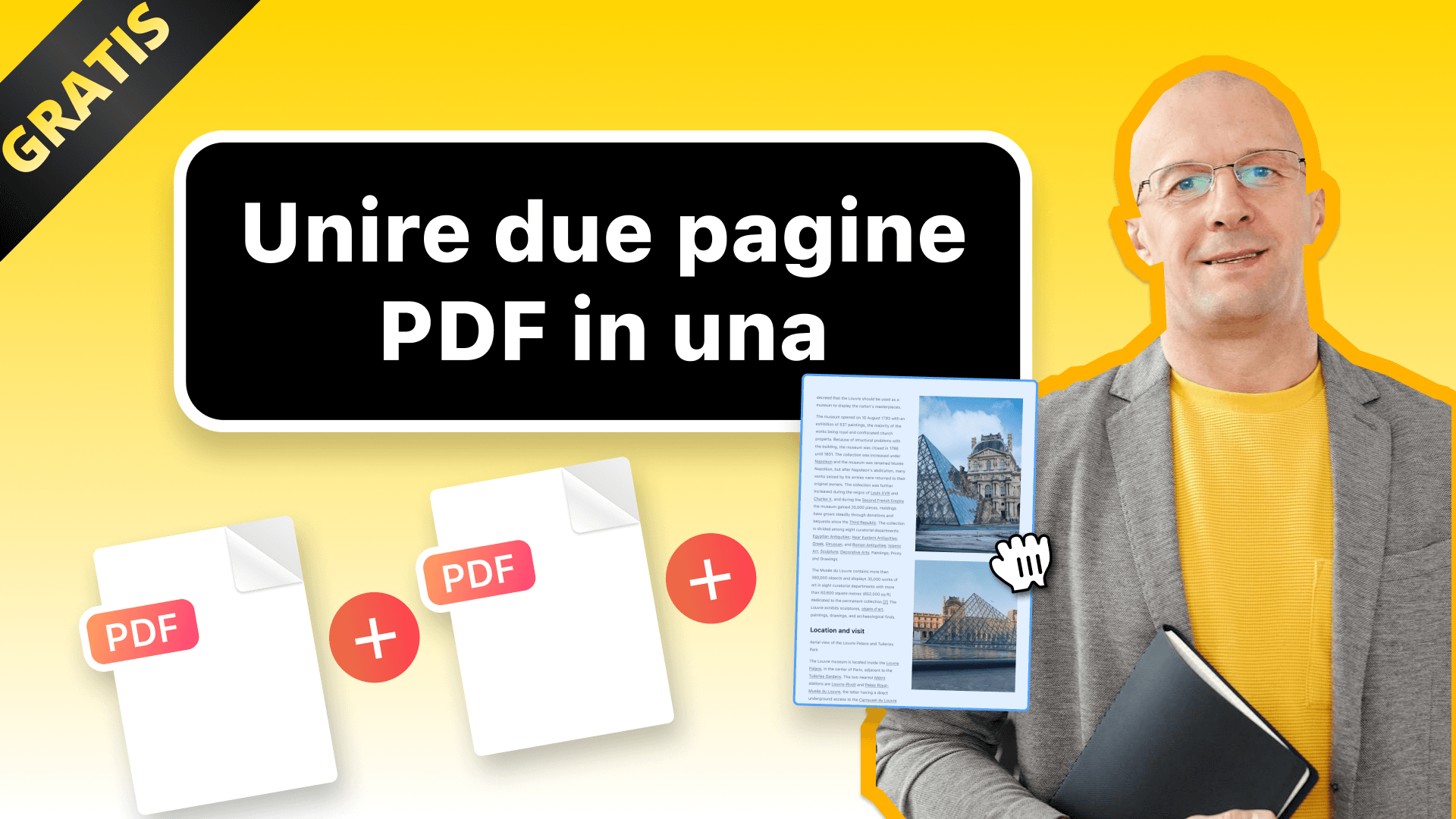 Unire due pagine PDF in una