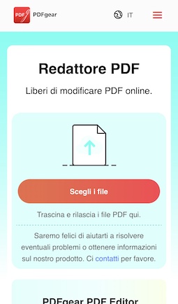 Vai all'editor online di PDFgear
