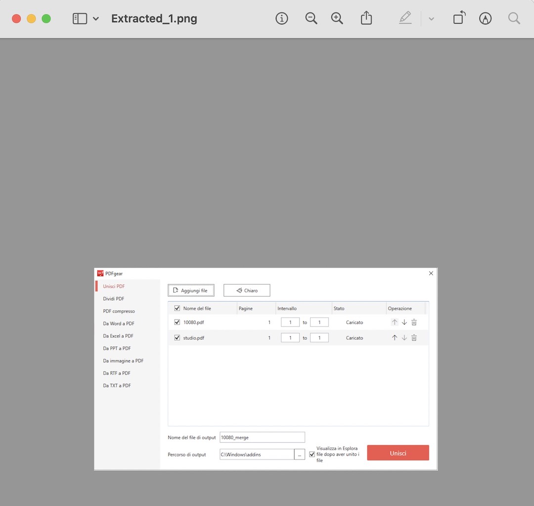 Visualizzare l’immagine ritagliato su Mac