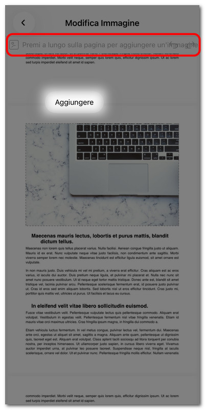 Aggiungere un’immagine al PDF su iOS