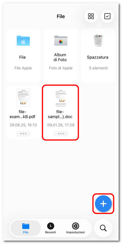 Aprire un documento Word in PDFgear