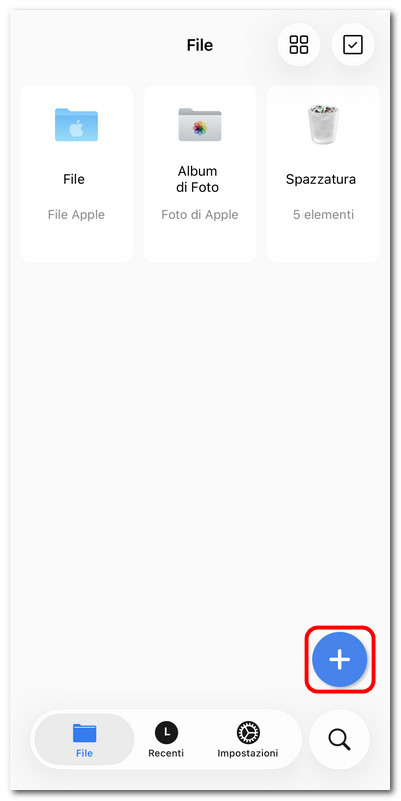 Apertura di un file in PDFgear su iOS