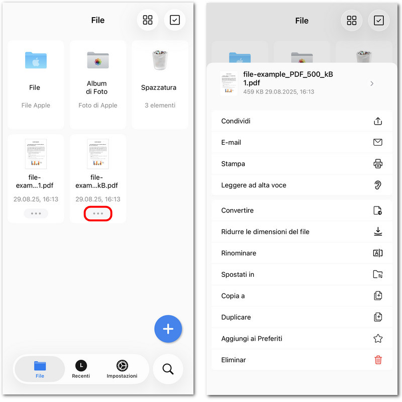 Gestione di un file in PDFgear