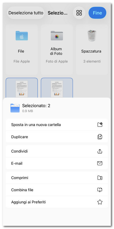 Opzioni aggiuntive per la gestione dei PDF
