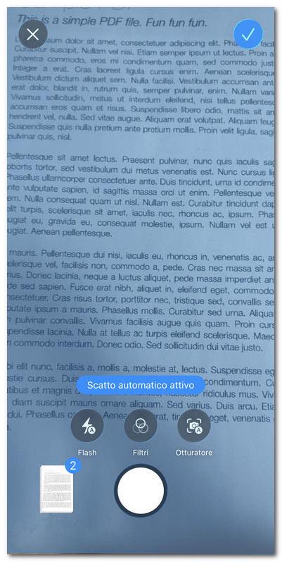 Scansionare in PDF su iOS