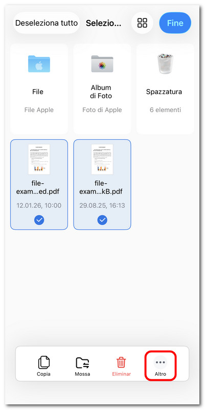 Selezionare file PDF da comprimere in PDFgear