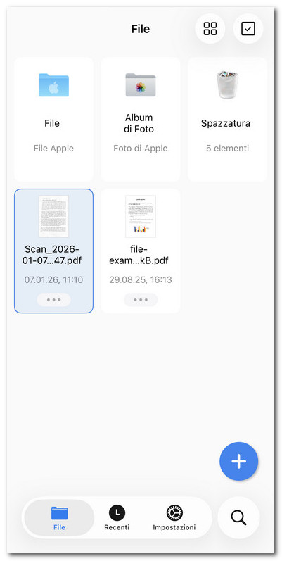 Verifica il file PDF scansionato