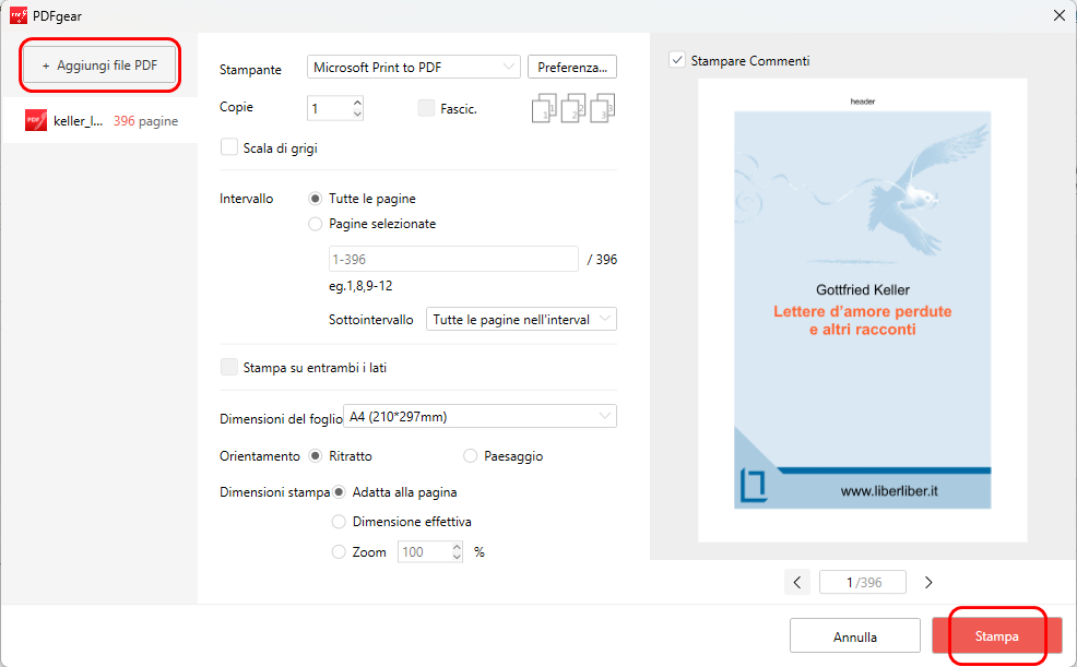 Stampa in Batch i PDF