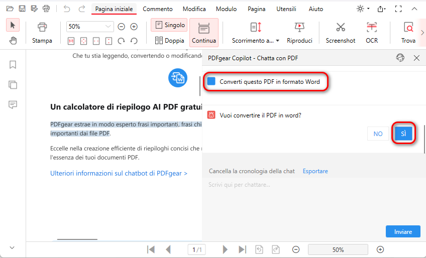 Chiedi a Copilot di Manipolare PDF