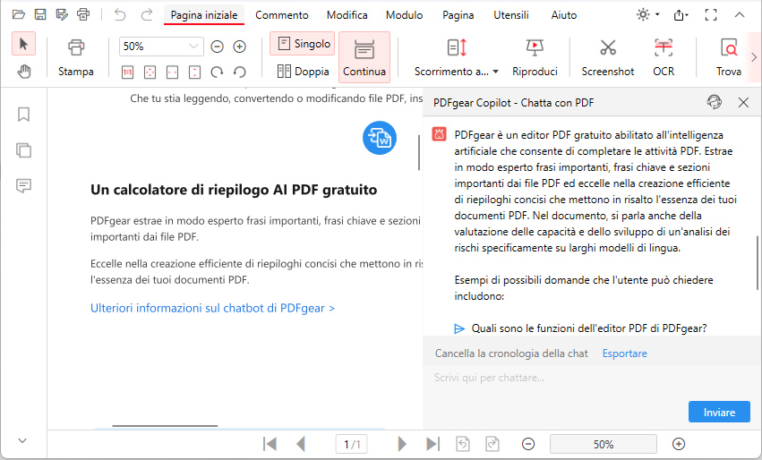 Riassumere PDF