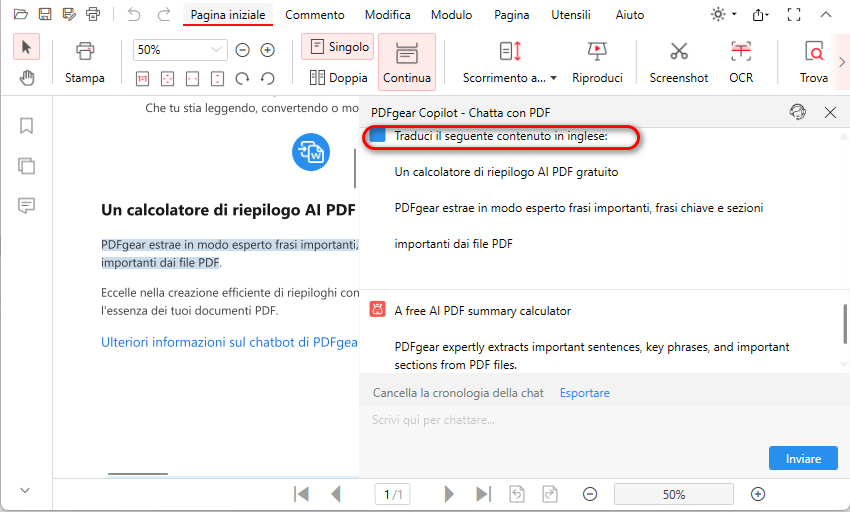 Tradurre PDF