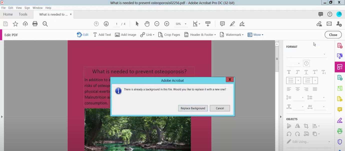 背景を置き換える