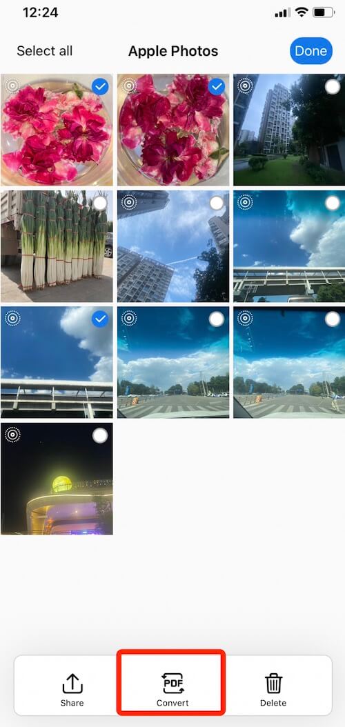 iOS版PDFgearを使って写真をPDFに変換する