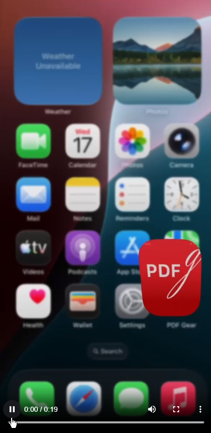 PDFgearアプリで画像をPDFに変換