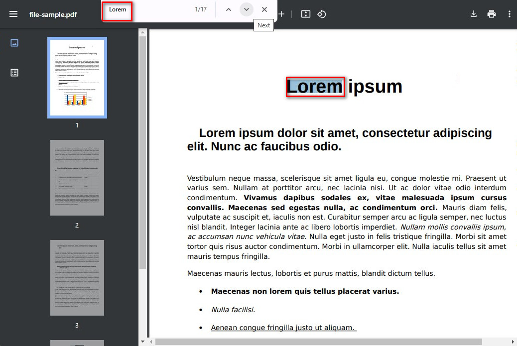 Google ChromeでPDF内容を検索