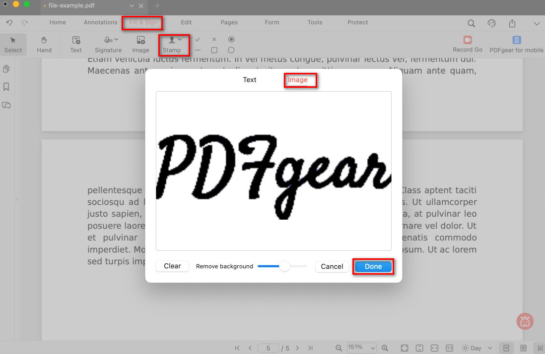 Add an Image Stamp