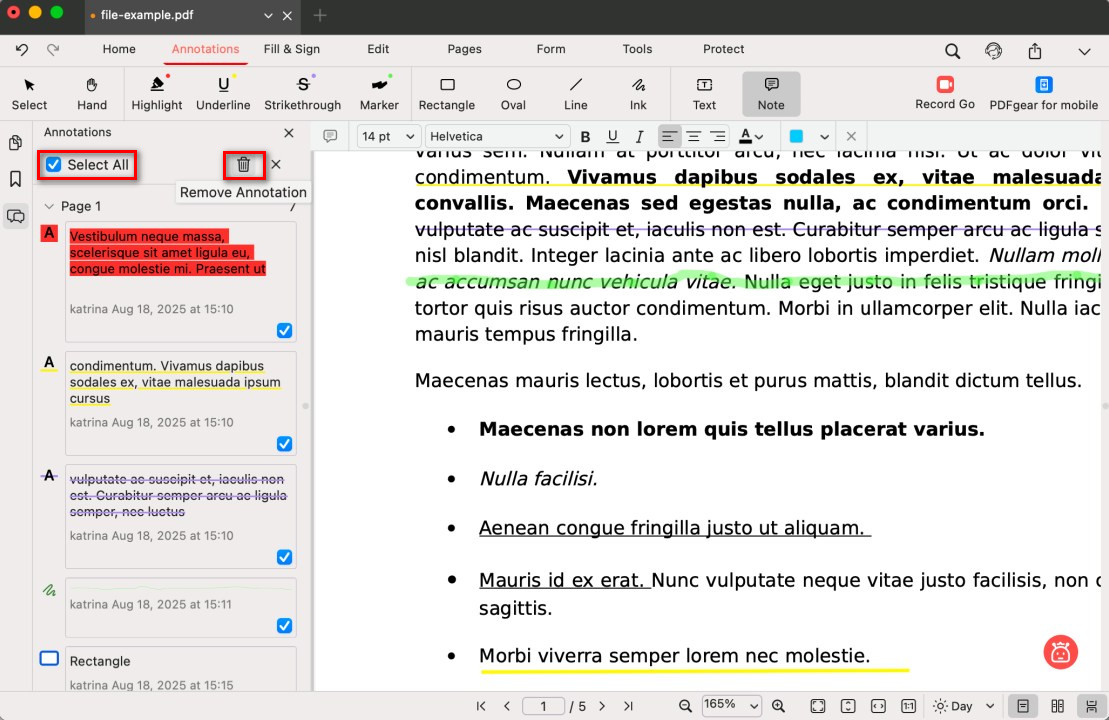 Batch Delete All Annotations