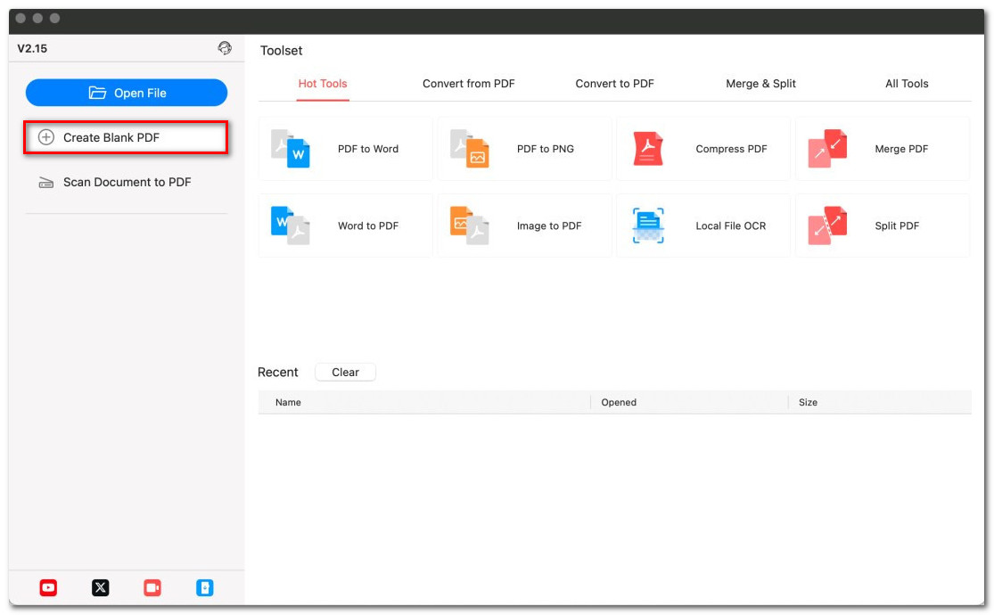 Create a Blank PDF on Mac