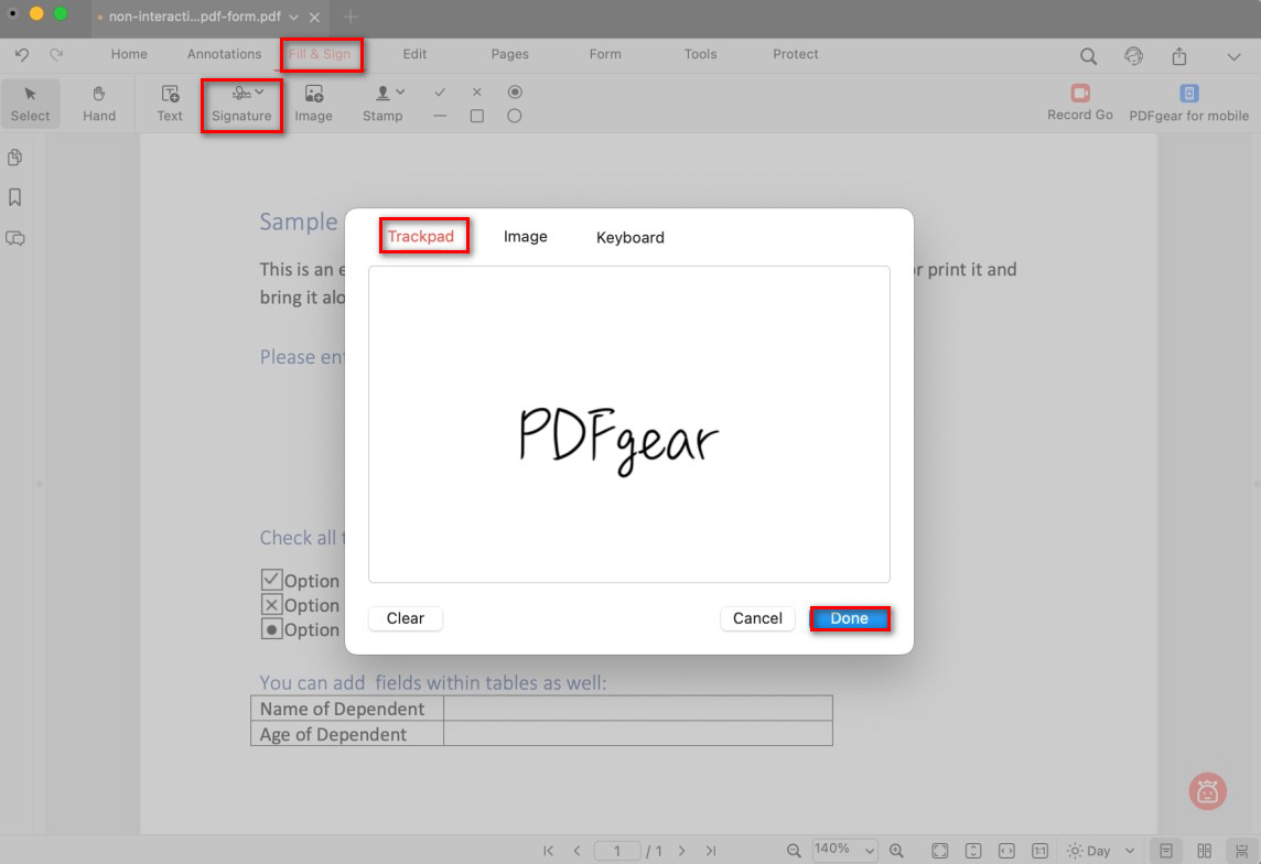 Create a Handwritten Signature