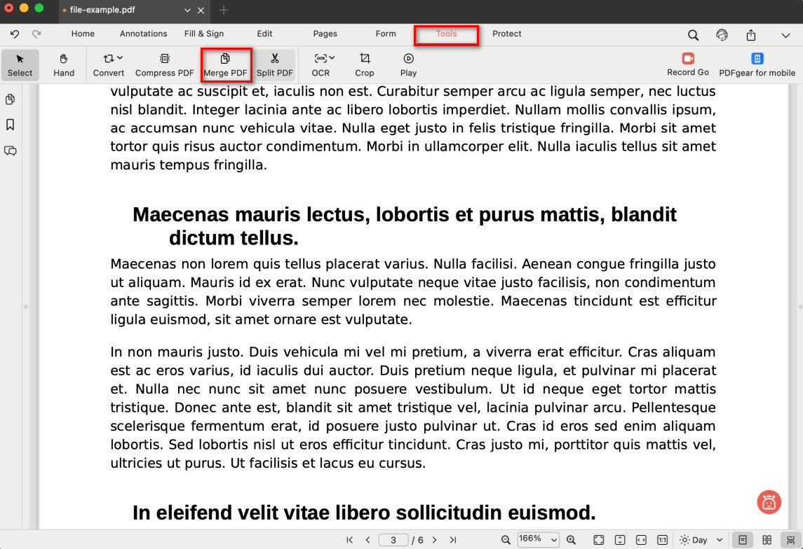 Open the PDF Merger