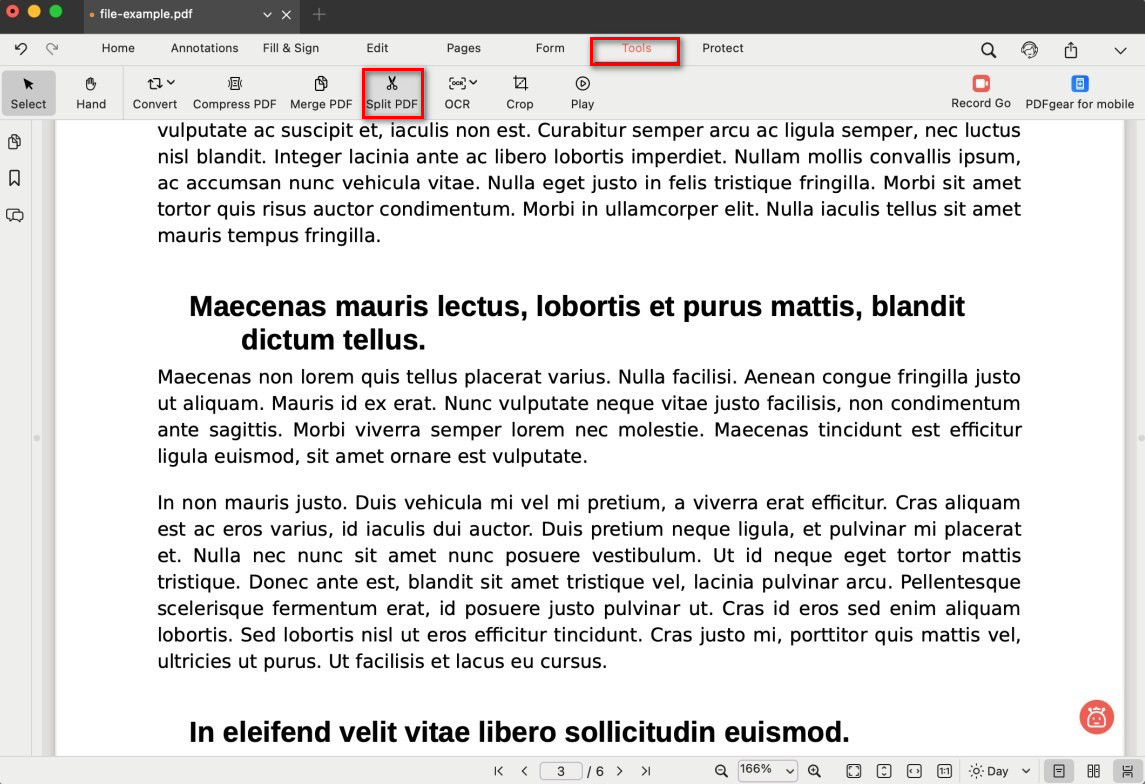 Open the PDF Page Splitter