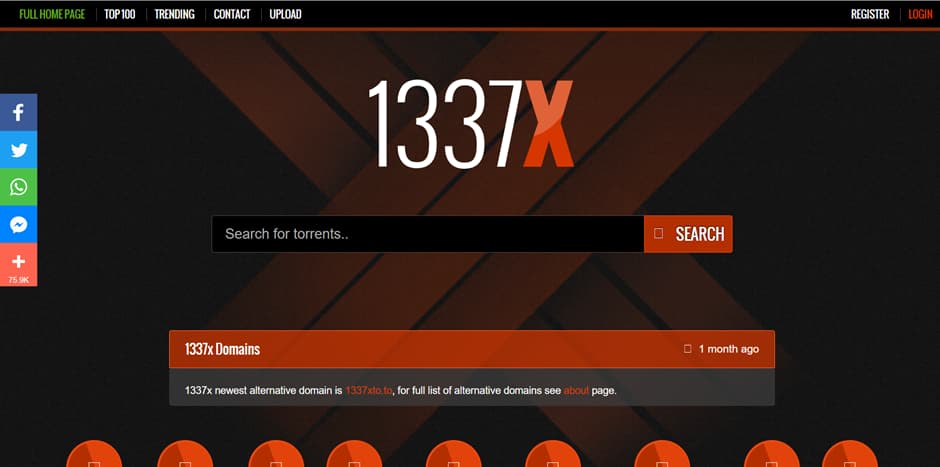 1337X Sitio web de Torrent de Audiolibro