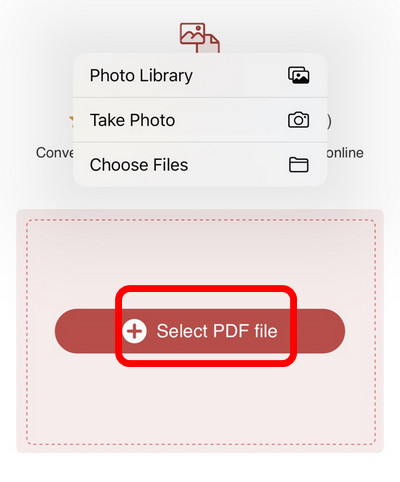 Add Photos to PDFgear Online Converter