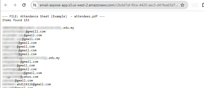Copy Email Addresses