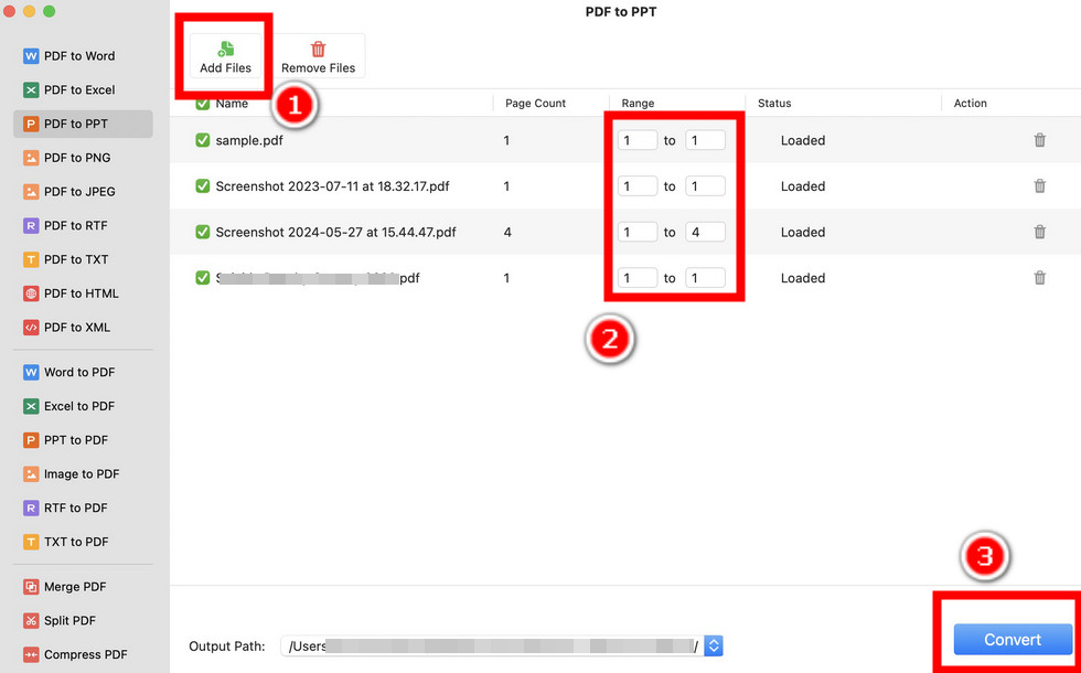 Batch Convert PDF to PPT in PDFgear