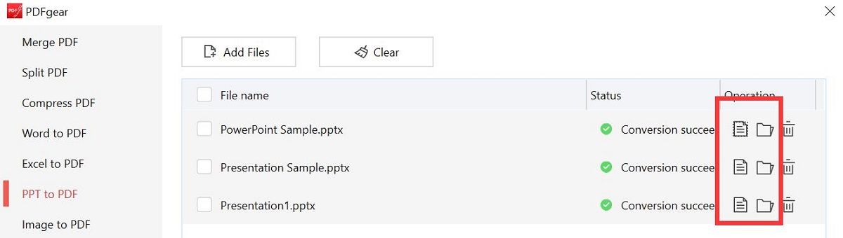 Check the PDF Files