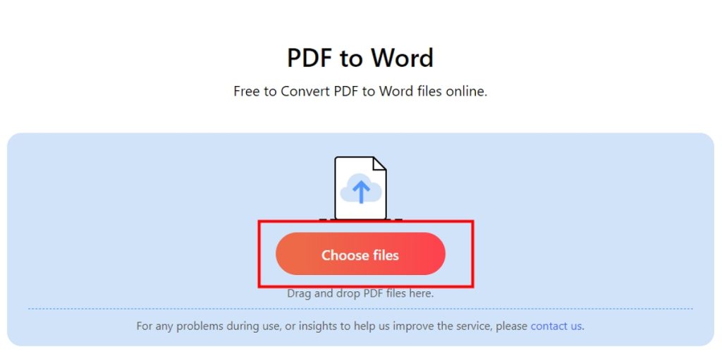 Choose Files for PDF Import