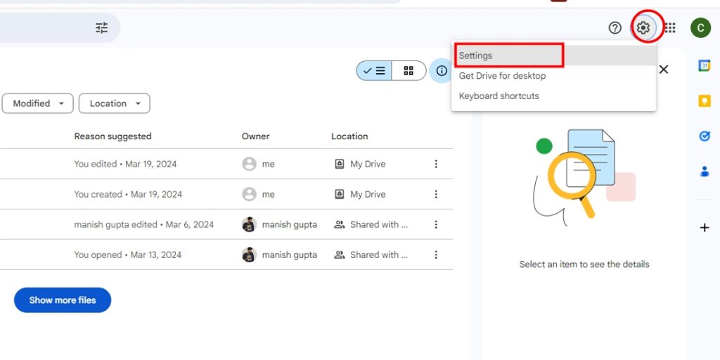 Choose Settings in Order to Import PDF